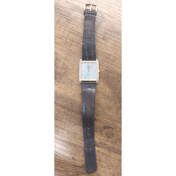 Rare Vintage Seiko Lassale Tank 6020-5809 Gray Dial Quartz Watch New Battery - Picture 5 of 11